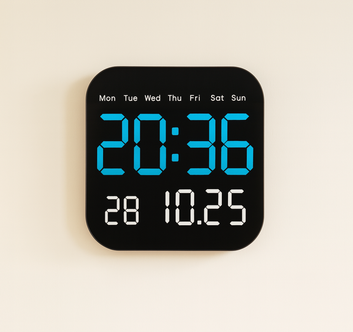 Horloge design numérique
