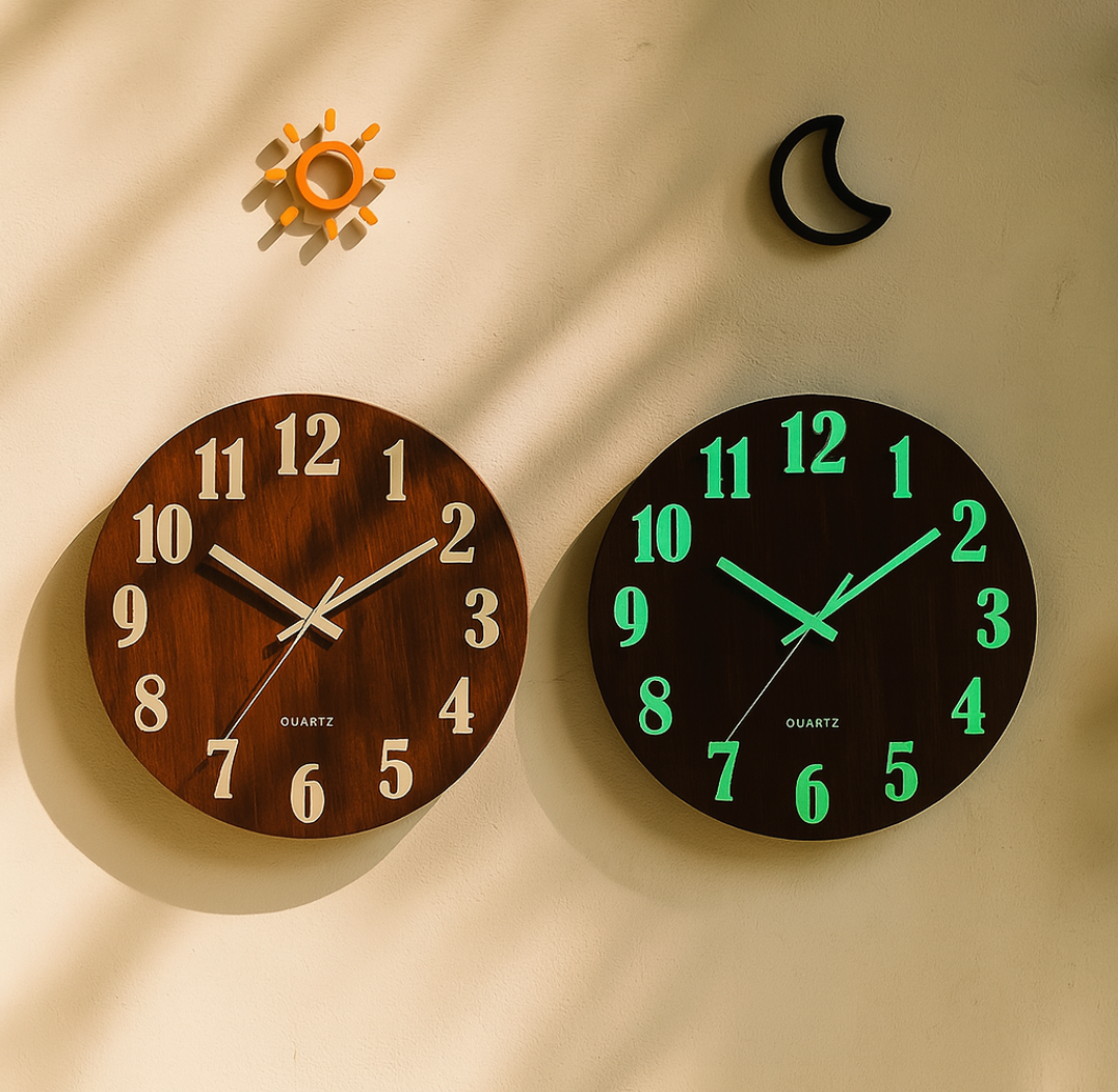Horloge murale bois design