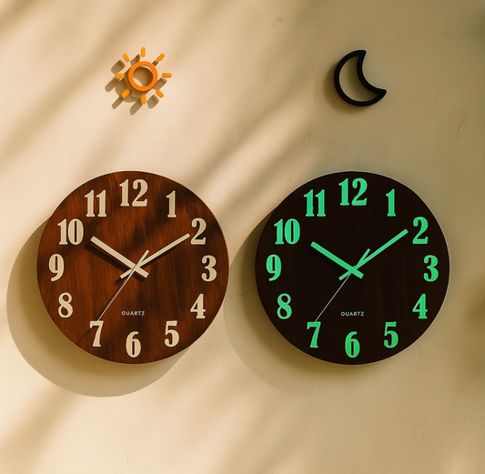 Horloge murale bois design