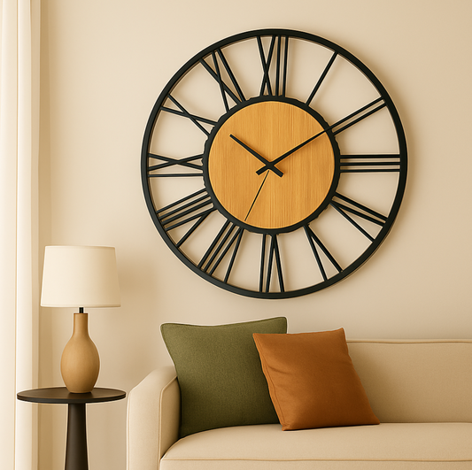Géante horloge murale