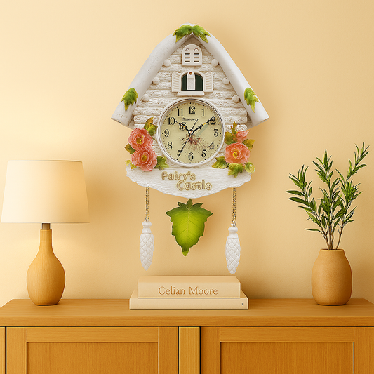 Horloge murale design bois