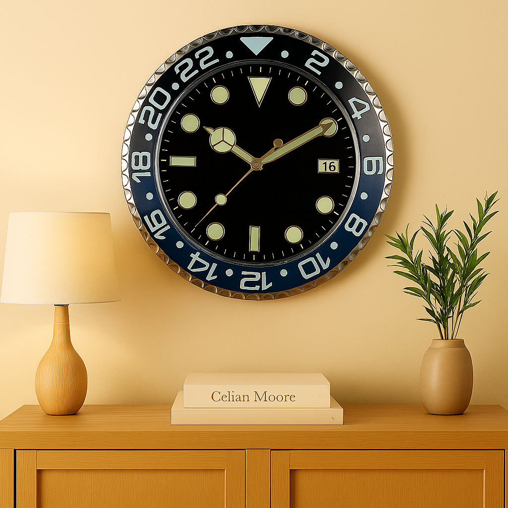 Horloge murale montre