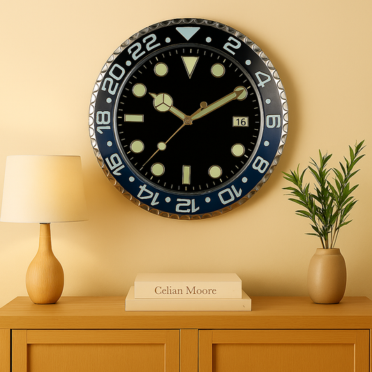 Horloge murale montre