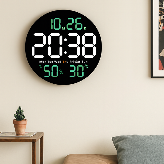 Horloge numérique murale design