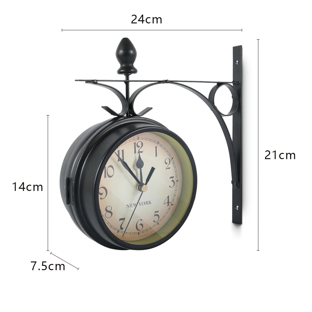 Horloge murale industrielle