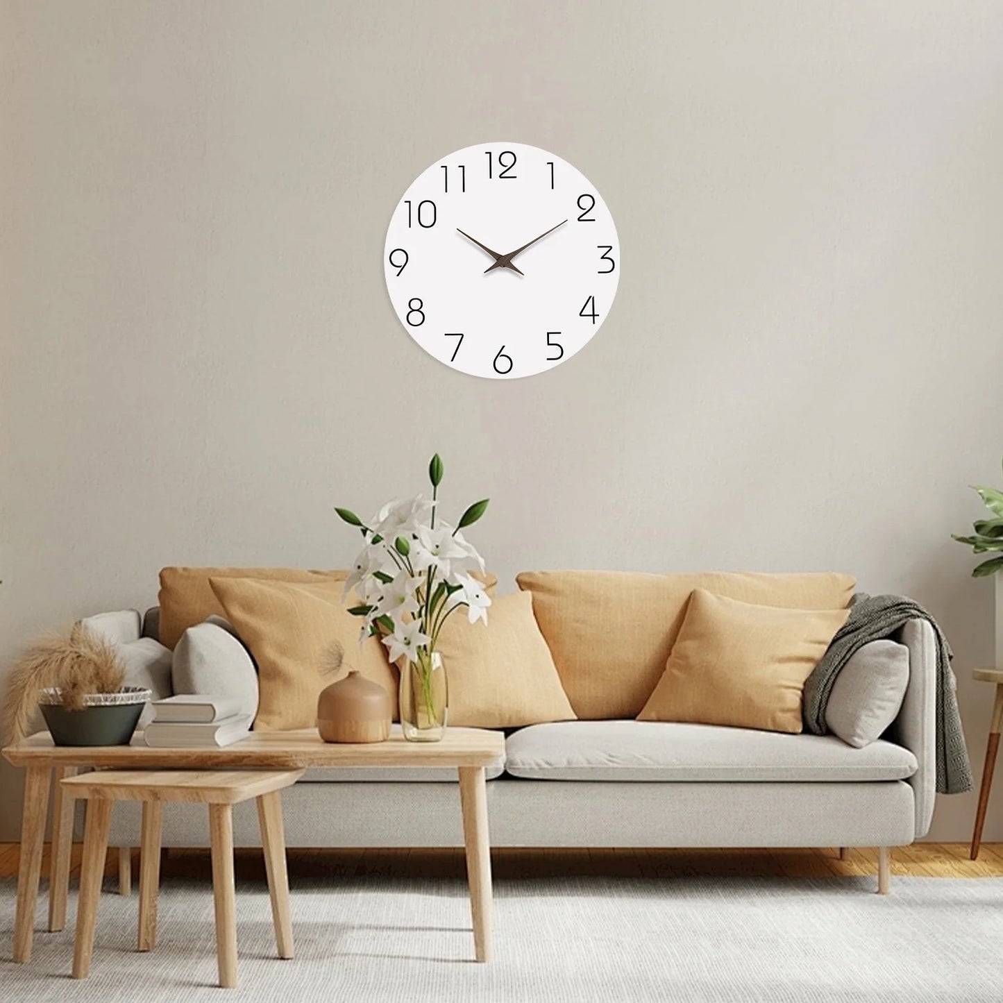 Horloge murale bois
