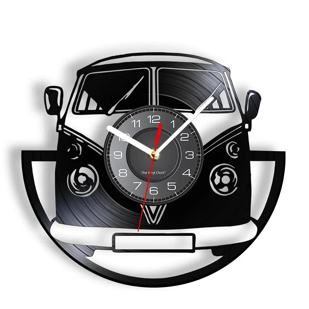 Horloge murale noire