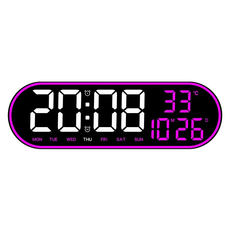 Horloge murale numérique géante