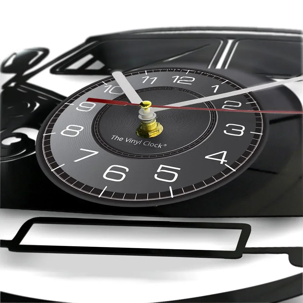 Horloge murale noire